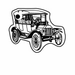 Customized Classic Car 6 Key Tag (Spot Color)