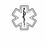 Customized Medical Symbol Key Tag - Spot Color
