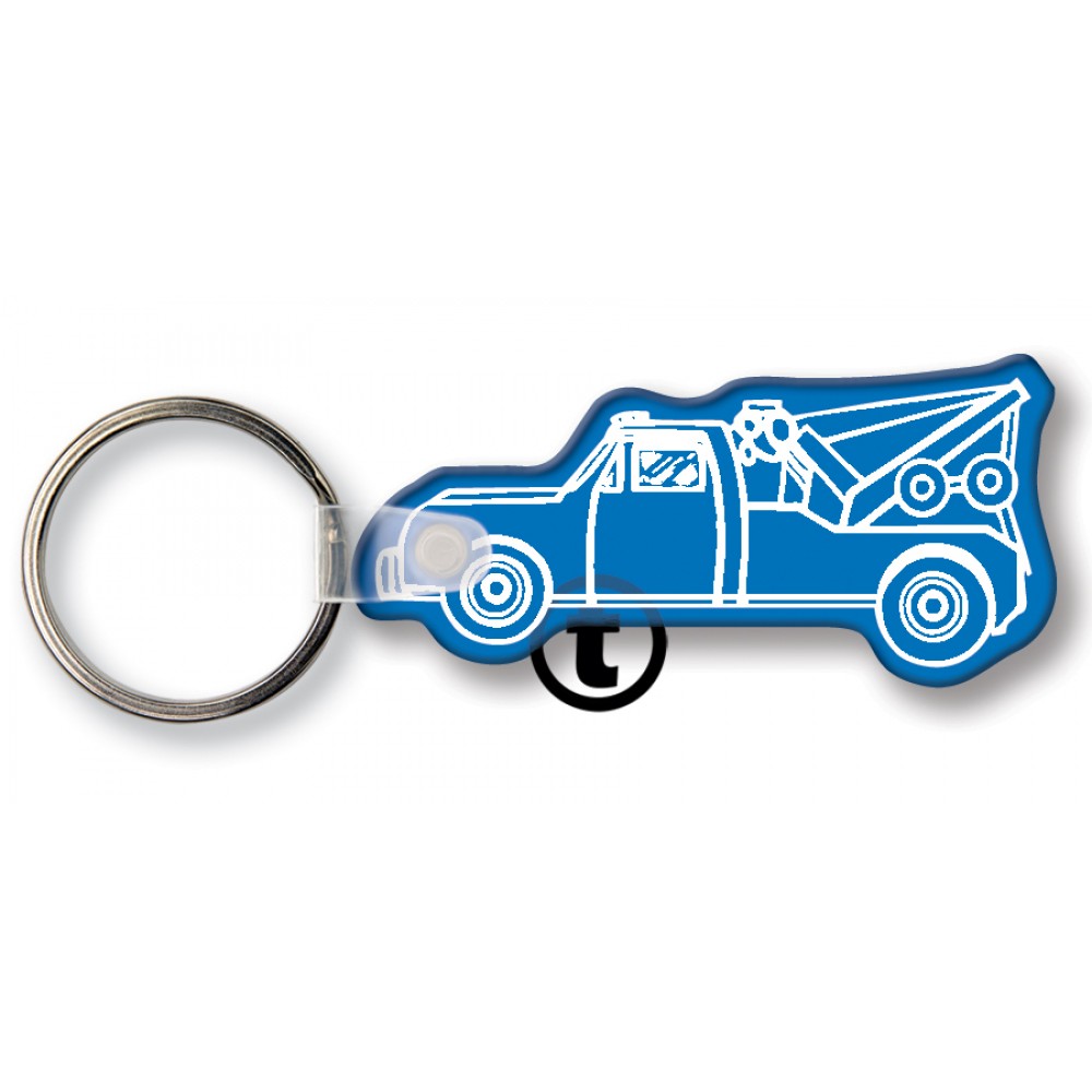 Tow Truck Key Tag (Spot Color) with Logo