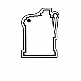Custom Slot Machine Key Tag - Spot Color