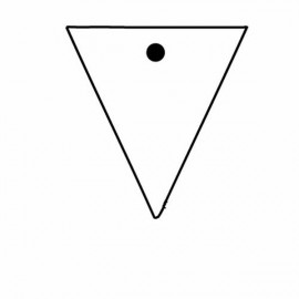 Triangle Key Tag - Spot Color with Logo