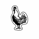 Rooster Key Tag (Spot Color) with Logo