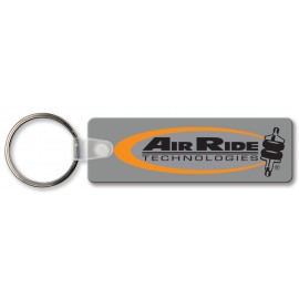 Rectangle Key Tag w/Round Corners (Spot Color) with Logo