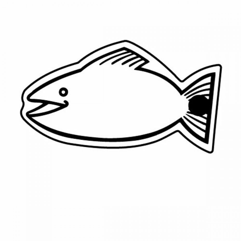 Fish 5 Key Tag (Spot Color) with Logo