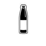 Bottle 6 w/Label Key Tag (Spot Color) with Logo