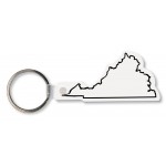 Virginia State Shape Key Tag (Spot Color) Logo Imprinted