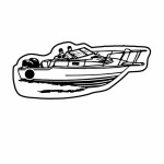 Speed Boat 2 Key Tag (Spot Color) with Logo