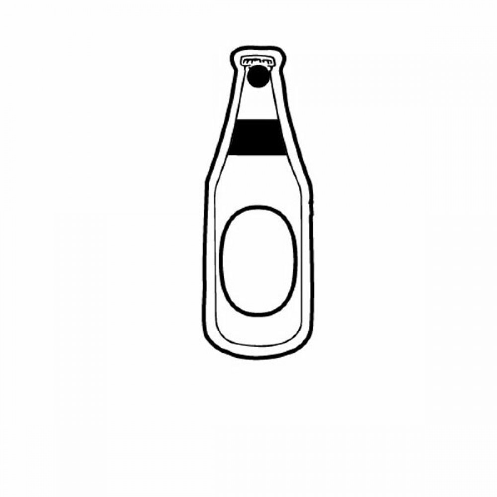 Bottle 10 w/Label Key Tag (Spot Color) with Logo