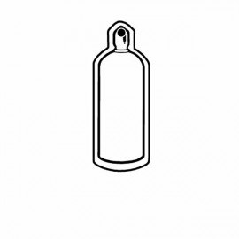 Gas Cylinder Key Tag - Spot Color with Logo