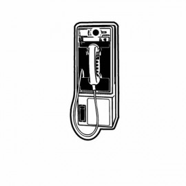 Logo Branded Pay Phone Key Tag - Spot Color