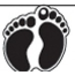 Custom Key Tag - Pair of Foot - Spot Color