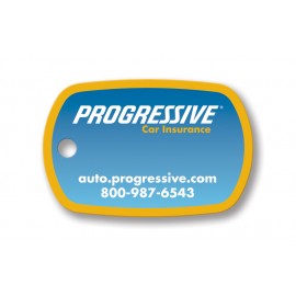 Standard Oval Key Tag - Full Color with Logo
