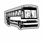 Tour Bus 7 Key Tag (Spot Color) Custom Printed