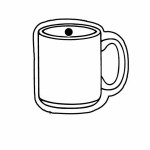 Custom Mug Key Tag - Spot Color