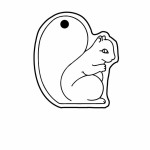 Custom Squirrel Key Tag (Spot Color)