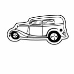 Custom Classic Car 5 Key Tag (Spot Color)
