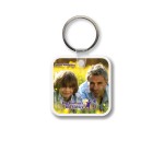 Customized Square w/Rounded Corners Key Tag - Full Color