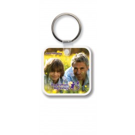 Square w/Rounded Corners Key Tag - Full Color with Logo