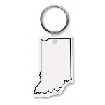 Indiana State Shape Key Tag (Spot Color) with Logo