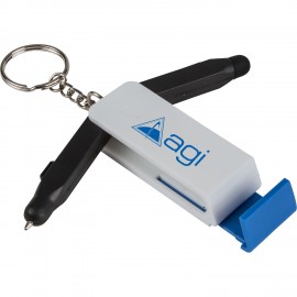 Stylus/Stand Key Tag with Logo  Stylus/Stand Key Tag with Logo