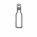 Bottle 2 Key Tag (Spot Color) with Logo