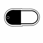 Capsule Key Tag (Spot Color) with Logo