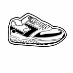 Custom Printed Shoe 4 Key Tag - Spot Color