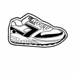 Custom Printed Shoe 4 Key Tag - Spot Color