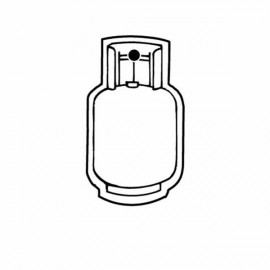 Propane Tank 2 Key Tag - Spot Color with Logo