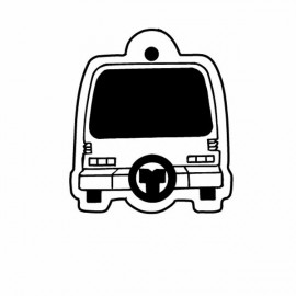 Bus Back View Key Tag (Spot Color) with Logo