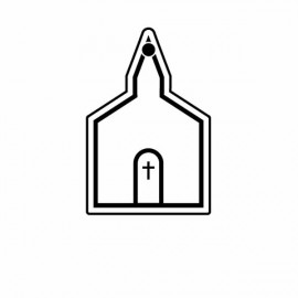 Church Key Tag - Spot Color with Logo