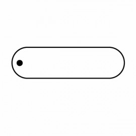 Personalized Oval 12 Key Tag - Spot Color