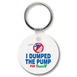 Personalized Small Round Key Tag (Spot Color)