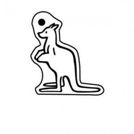 Kangaroo Key Tag (Spot Color) with Logo