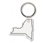 Custom Printed New York State Shape Key Tag (Spot Color)
