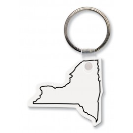 New York State Shape Key Tag (Spot Color) with Logo