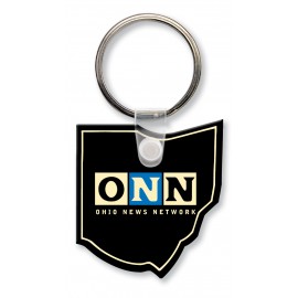 Ohio State Shape Key Tag (Spot Color) with Logo