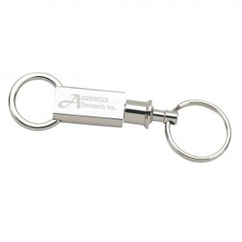 Silver Twist Lock Key Separator with Logo