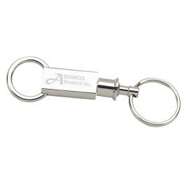 Silver Twist Lock Key Separator with Logo  Silver Twist Lock Key Separator with Logo
