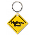 Small Square Key Tag (Spot Color) with Logo