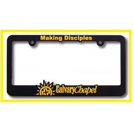 New York High View Raised Copy Plastic License Plate Frame with Logo