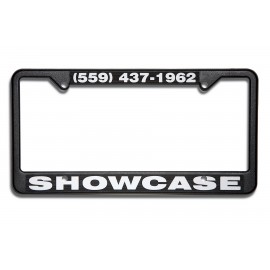 Raised Letter License Plate Frame with Logo
