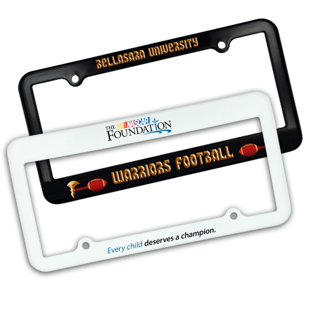 Personalized License Plate Frame w/ 2 Holes (Full Color Digital) Personalized License Plate Frame w/ 2 Holes (Full Color Digital)