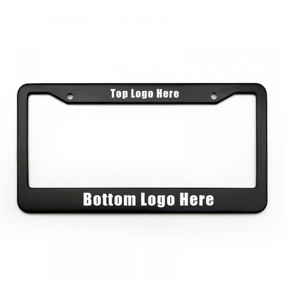 Black License Plate Holder Frame with Logo