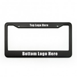 Black License Plate Holder Frame with Logo