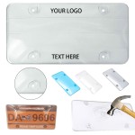 Clear Plastic License Plate Cover Shield with Logo