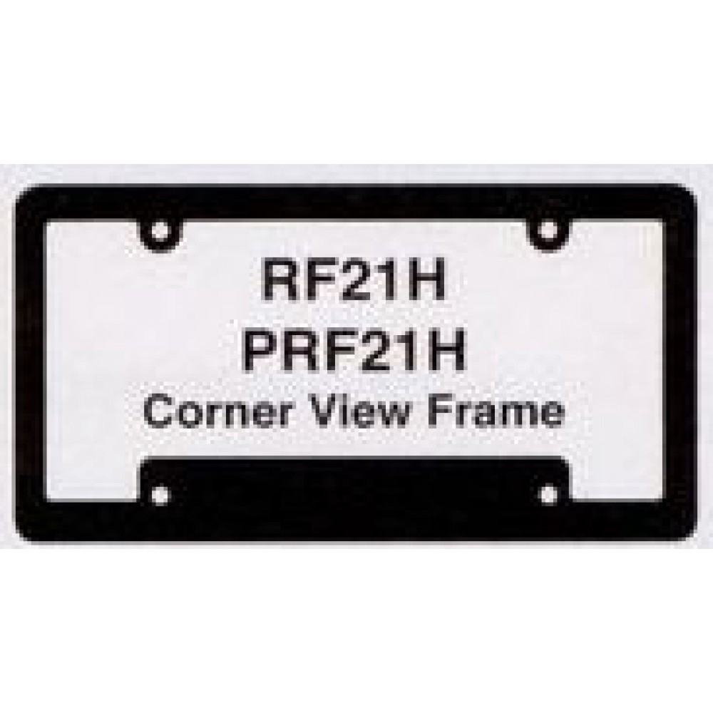 Hi-Impact 3-D Corner View License Plate Frame (Abs) with Logo
