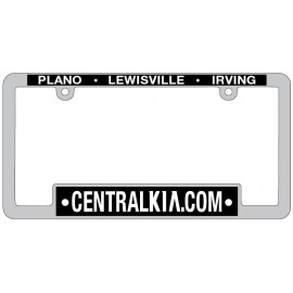 Custom Raised Letter Chrome Plated Plastic Boxed License Plate Frames