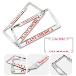 Heavy Duty Stainless License Plate Frame with Logo