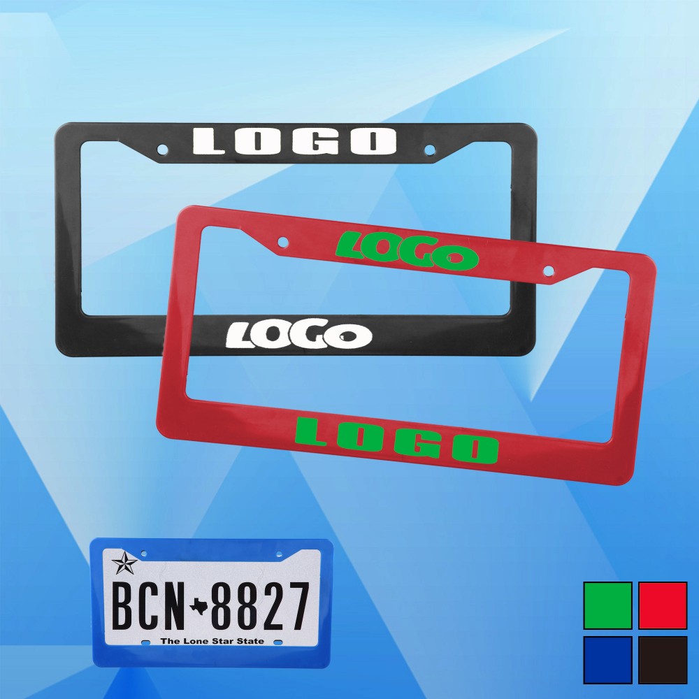 License plate frame with Logo